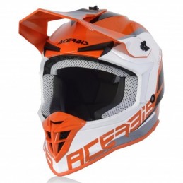 Casca moto Acerbis Linear portocaliu/alb